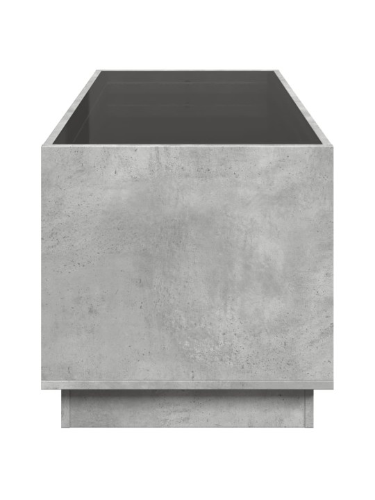 Konferenční stolek s Infinity LED betonově šedý 90 x 50 x 50 cm