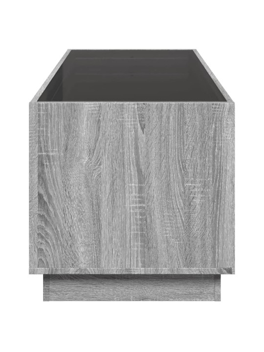 Konferenční stolek s infinity led šedý sonoma 90 x 50 x 50 cm