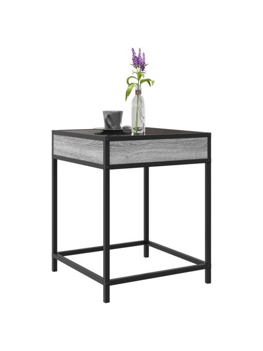 Konferenční stolek s Infinity LED šedý sonoma 40 x 40 x 51 cm