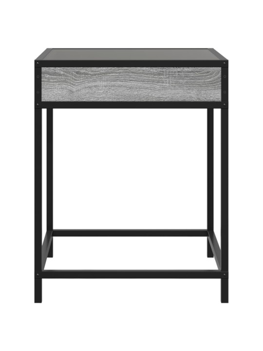 Konferenční stolek s Infinity LED šedý sonoma 40 x 40 x 51 cm