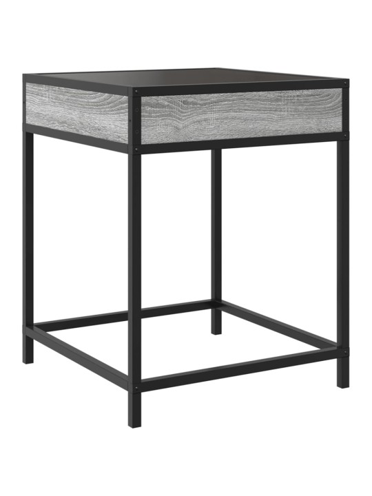 Konferenční stolek s Infinity LED šedý sonoma 40 x 40 x 51 cm