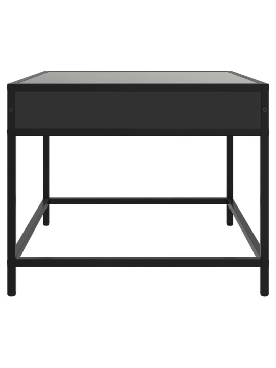 Konferenční stolek s Infinity LED černý 50 x 50 x 41 cm