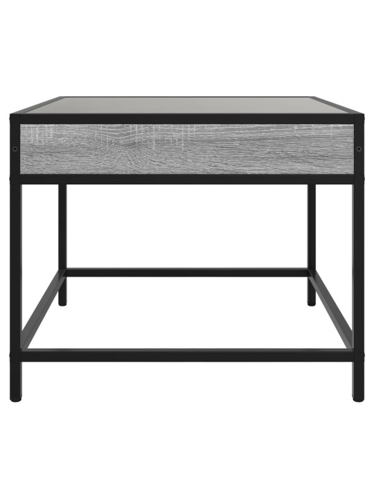 Konferenční stolek s Infinity LED šedý sonoma 50 x 50 x 41 cm