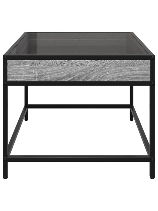 Konferenční stolek s Infinity LED šedý sonoma 50 x 50 x 41 cm