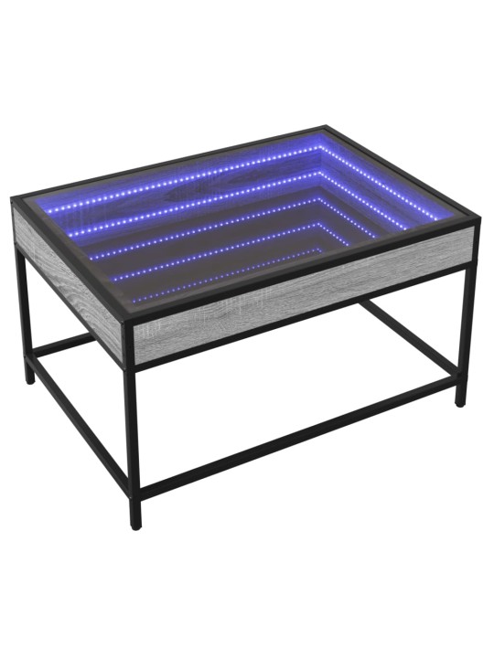 Konferenční stolek s Infinity LED šedý sonoma 70 x 50 x 41 cm