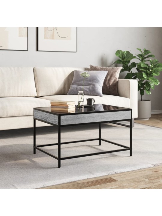 Konferenční stolek s Infinity LED šedý sonoma 70 x 50 x 41 cm
