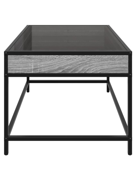 Konferenční stolek s Infinity LED šedý sonoma 70 x 50 x 41 cm