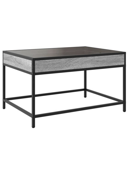 Konferenční stolek s Infinity LED šedý sonoma 70 x 50 x 41 cm