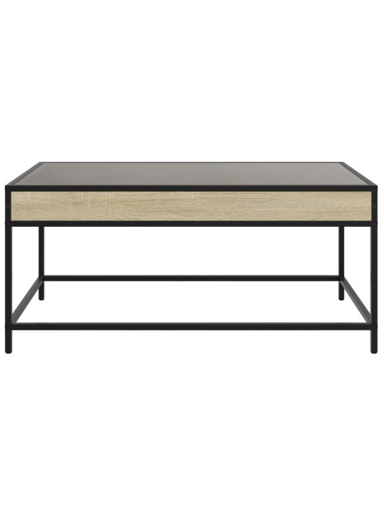 Konferenční stolek s Infinity LED dub sonoma 90 x 50 x 41 cm