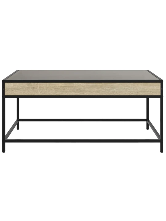 Konferenční stolek s Infinity LED dub sonoma 90 x 50 x 41 cm