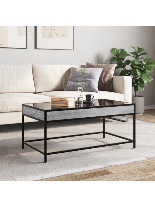 Konferenční stolek s Infinity LED šedý sonoma 90 x 50 x 41 cm