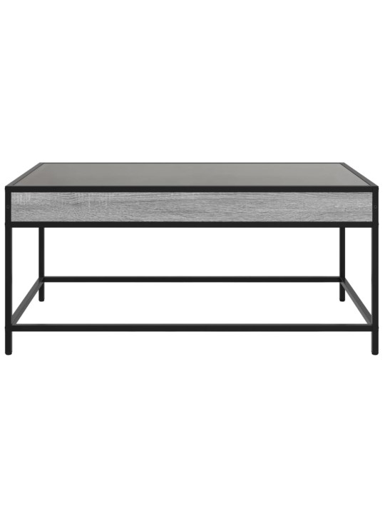 Konferenční stolek s Infinity LED šedý sonoma 90 x 50 x 41 cm