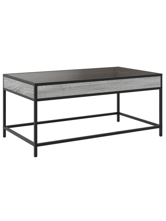 Konferenční stolek s Infinity LED šedý sonoma 90 x 50 x 41 cm