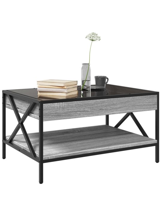 Konferenční stolek s Infinity LED šedý sonoma 70 x 50 x 38 cm