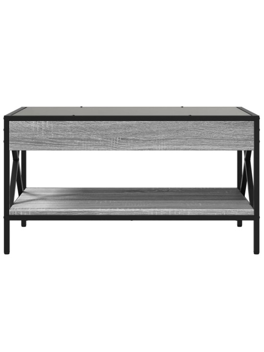 Konferenční stolek s Infinity LED šedý sonoma 70 x 50 x 38 cm