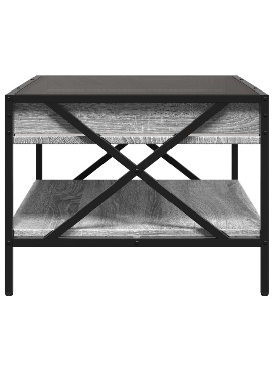 Konferenční stolek s Infinity LED šedý sonoma 70 x 50 x 38 cm