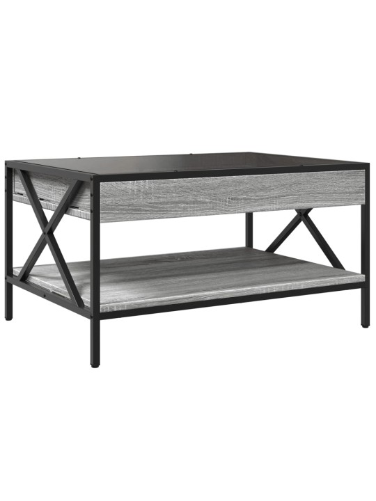 Konferenční stolek s Infinity LED šedý sonoma 70 x 50 x 38 cm