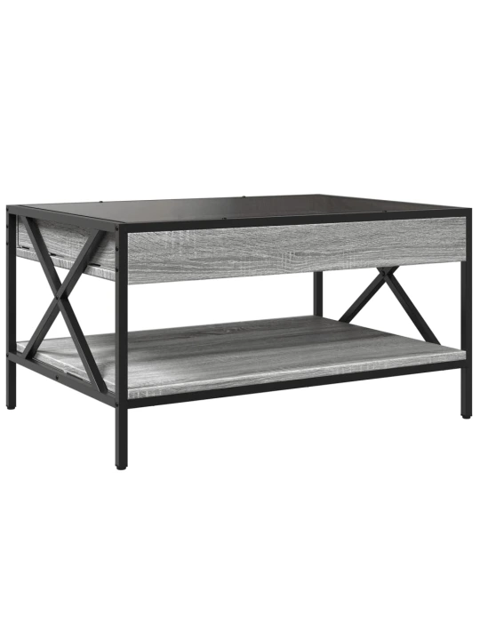 Konferenční stolek s Infinity LED šedý sonoma 70 x 50 x 38 cm