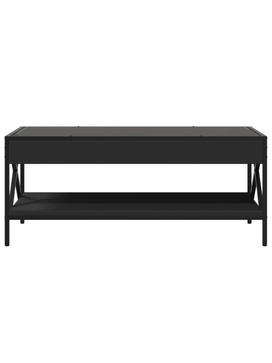 Konferenční stolek s Infinity LED černý 90 x 50 x 38 cm