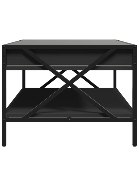 Konferenční stolek s Infinity LED černý 90 x 50 x 38 cm