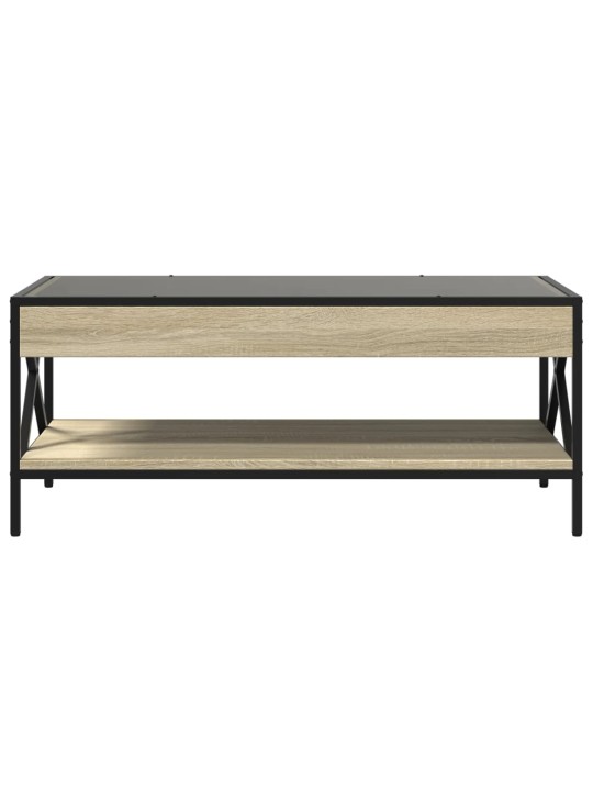 Konferenční stolek s Infinity LED dub sonoma 90 x 50 x 38 cm