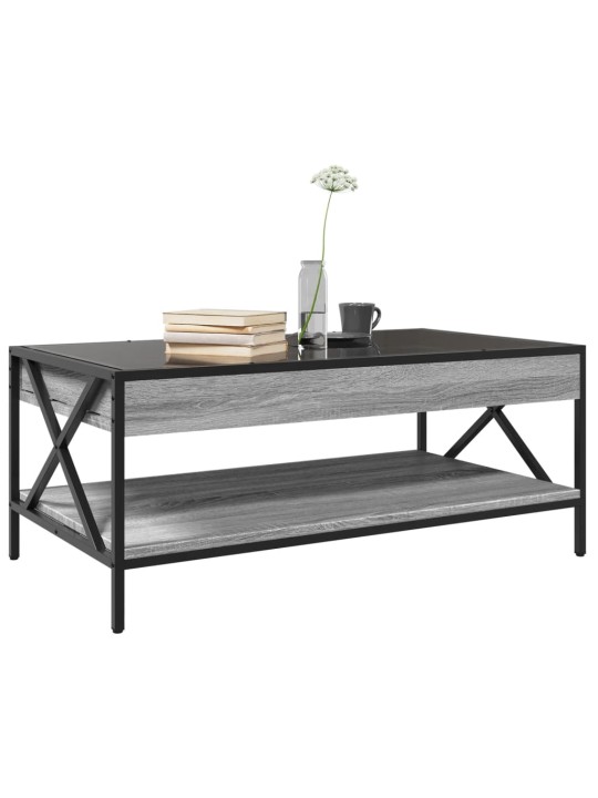 Konferenční stolek s Infinity LED šedý sonoma 90 x 50 x 38 cm