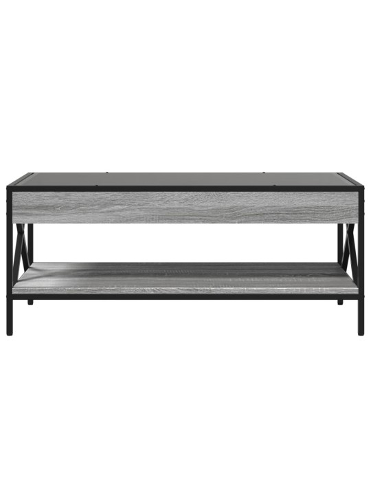 Konferenční stolek s Infinity LED šedý sonoma 90 x 50 x 38 cm