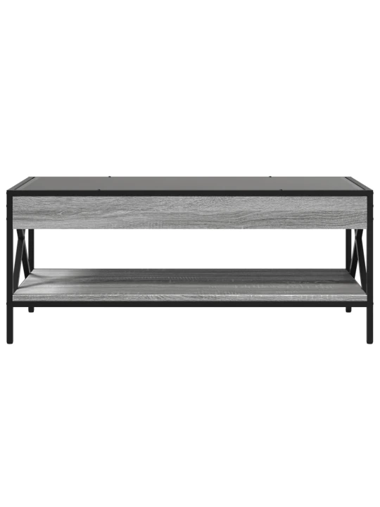 Konferenční stolek s Infinity LED šedý sonoma 90 x 50 x 38 cm