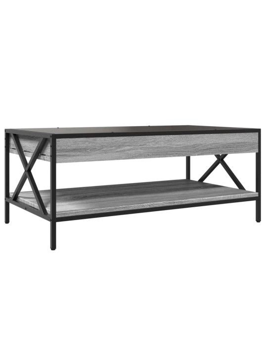 Konferenční stolek s Infinity LED šedý sonoma 90 x 50 x 38 cm