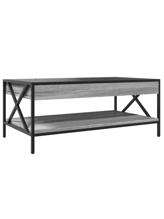 Konferenční stolek s Infinity LED šedý sonoma 90 x 50 x 38 cm
