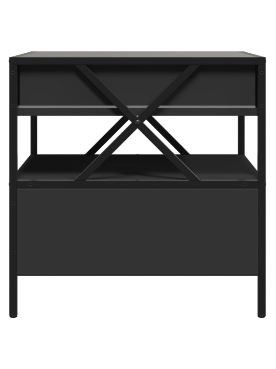 Konferenční stolek s Infinity LED černý 50 x 50 x 51 cm