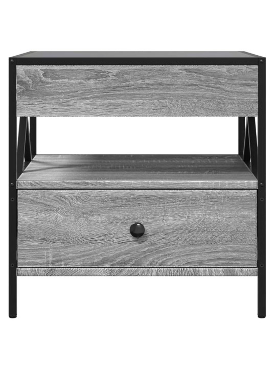 Konferenční stolek s Infinity LED šedý sonoma 50 x 50 x 51 cm