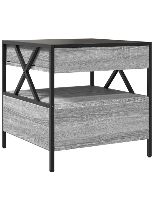 Konferenční stolek s Infinity LED šedý sonoma 50 x 50 x 51 cm