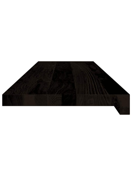 Nášlapy na schody 12 ks světle hnědé 90x30x2 cm masivní dub