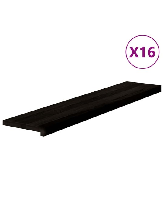 Nášlapy na schody 16 ks světle hnědé 120x25x2 cm masivní dub