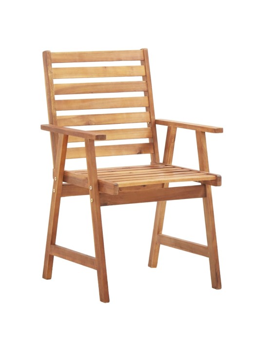 5dílný zahradní jídelní set masivní akáciové dřevo
