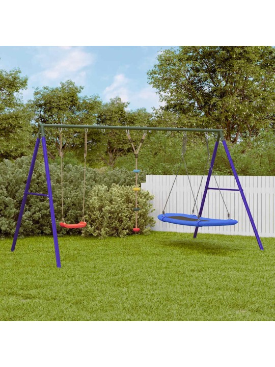 Zahradní houpací set houpačka, lano s disky a houpací hnízdo