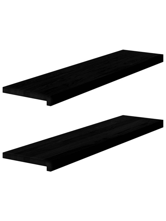 Nášlapy na schody 2 ks světle hnědé 100x25x2 cm masivní dub