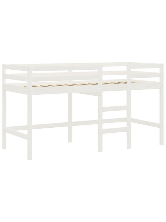 Dětská patrová postel s tunelem růžová 90x190 cm masiv borovice