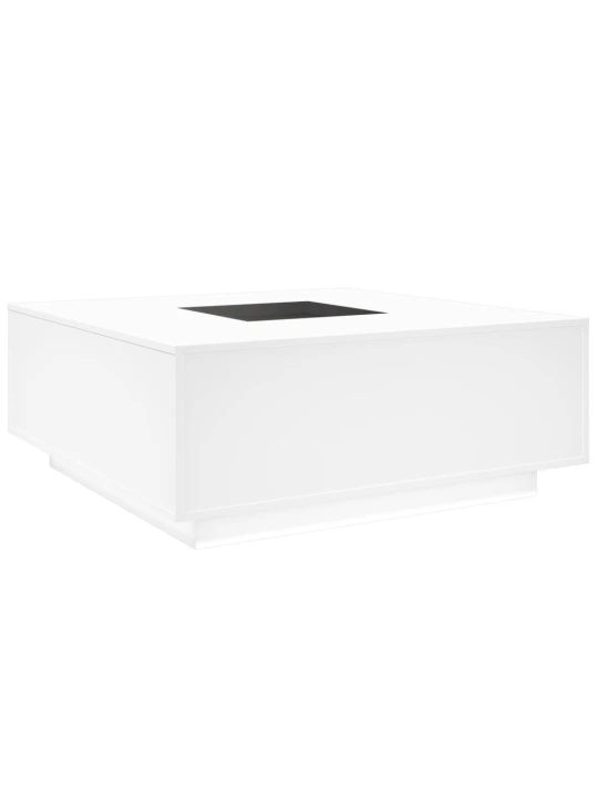 Konferenční stolek s Infinity LED bílý 100 x 100 x 40 cm