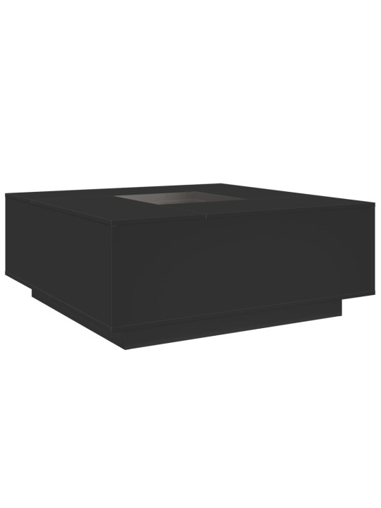 Konferenční stolek s Infinity LED černý 100 x 100 x 40 cm