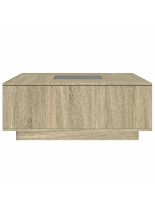 Konferenční stolek s Infinity LED dub sonoma 100 x 100 x 40 cm