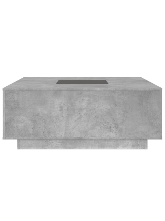 Konferenční stolek s Infinity LED betonově šedý 100x100x40 cm