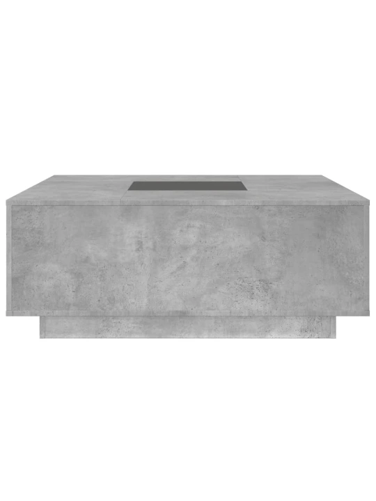 Konferenční stolek s Infinity LED betonově šedý 100x100x40 cm