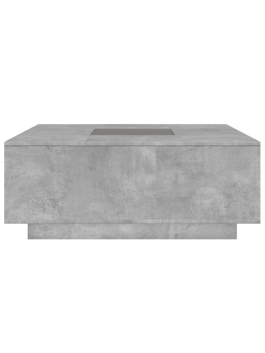 Konferenční stolek s Infinity LED betonově šedý 100x100x40 cm