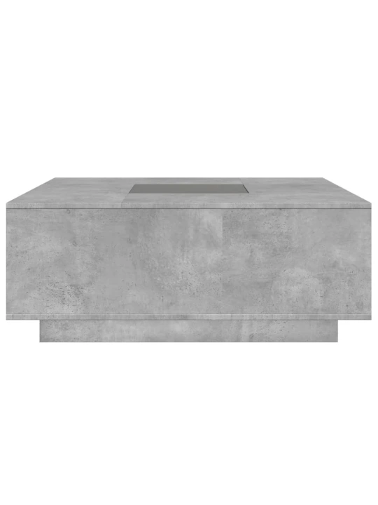 Konferenční stolek s Infinity LED betonově šedý 100x100x40 cm