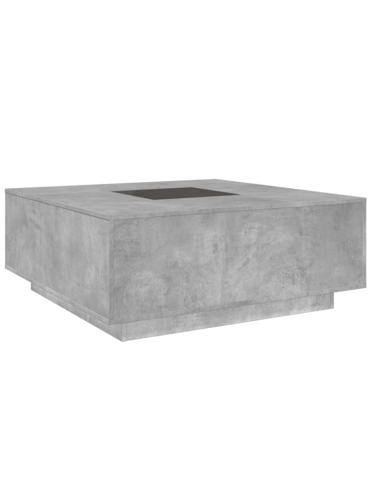 Konferenční stolek s Infinity LED betonově šedý 100x100x40 cm