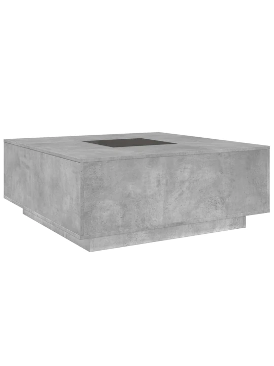 Konferenční stolek s Infinity LED betonově šedý 100x100x40 cm