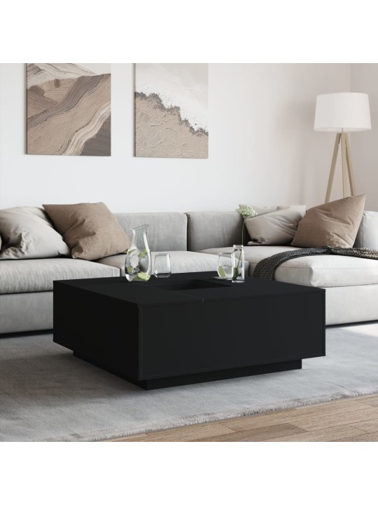Konferenční stolek černý 100 x 100 x 40 cm kompozitní dřevo