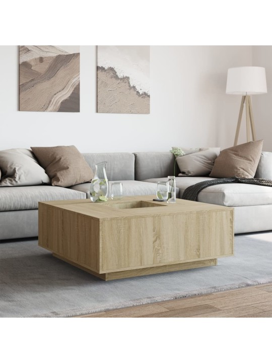 Konferenční stolek dub sonoma 100x100x40 cm kompozitní dřevo